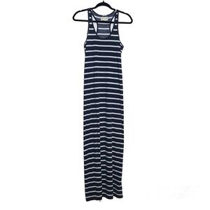 Denim & Supply Ralph Lauren Blue Striped Maxi Tank Dress Size S Coastal Preppy